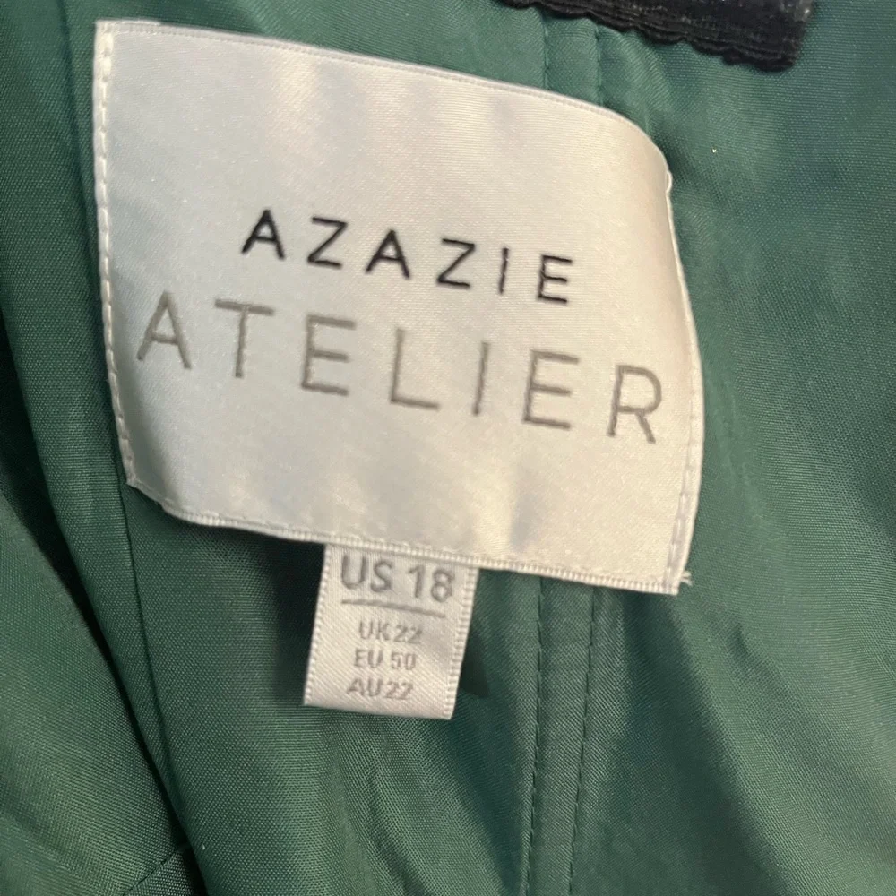 Azazie Dark Green Dress - Picture 4 of 5